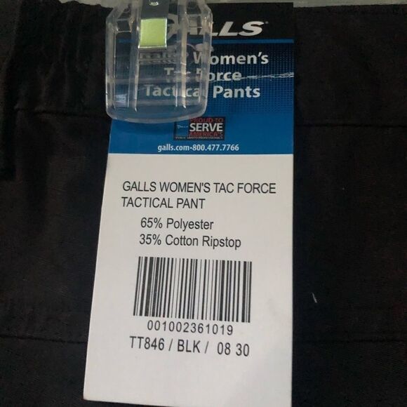 Galls Women's Tac Force Tactical black cargo work carpenter pants 8/30 - Picture 7 of 13